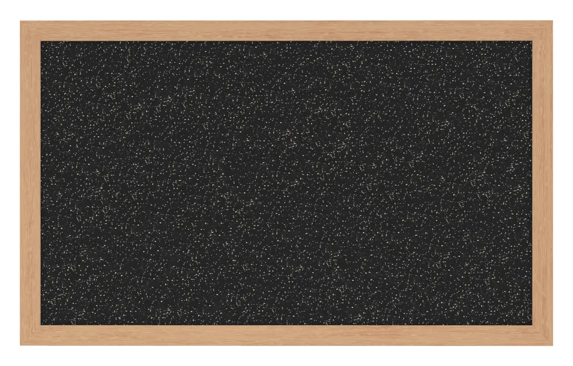Rubber Bulletin Board with Wood Frame - 48