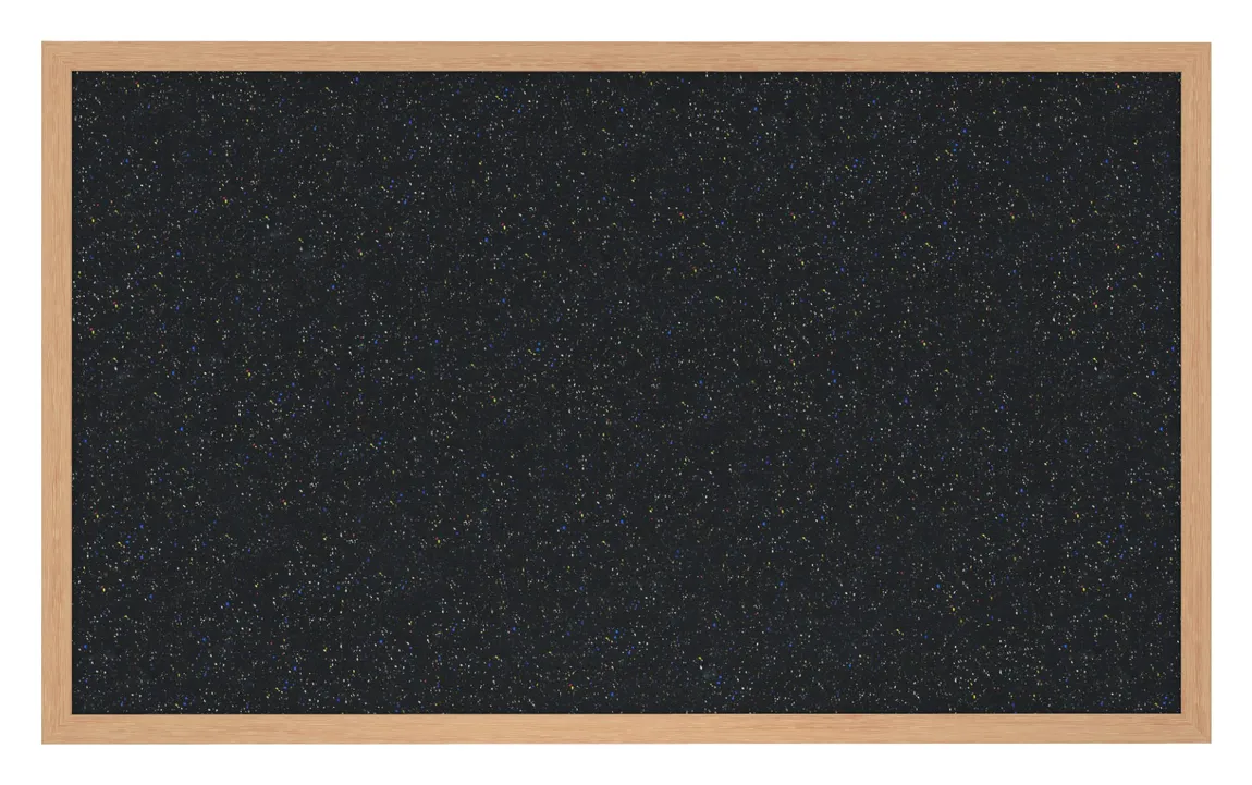 Rubber Bulletin Board with Wood Frame - 60