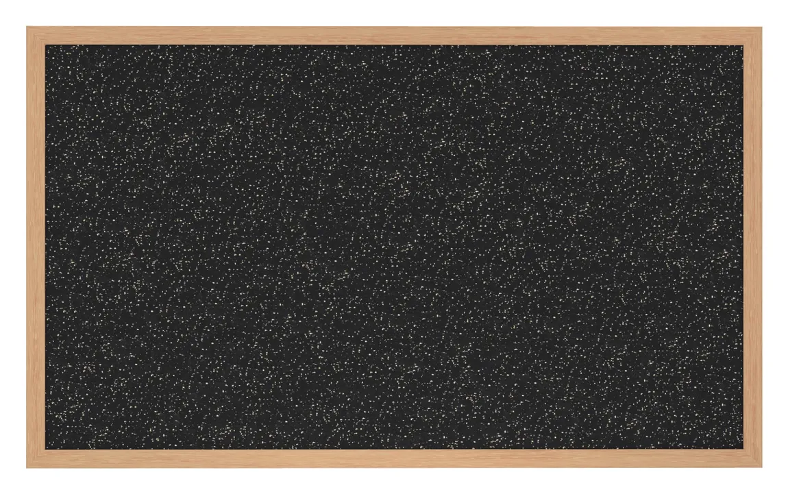 Rubber Bulletin Board with Wood Frame - 60