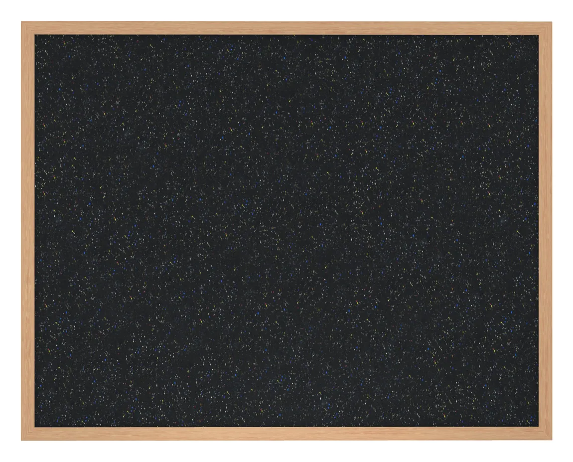 Rubber Bulletin Board with Wood Frame - 72