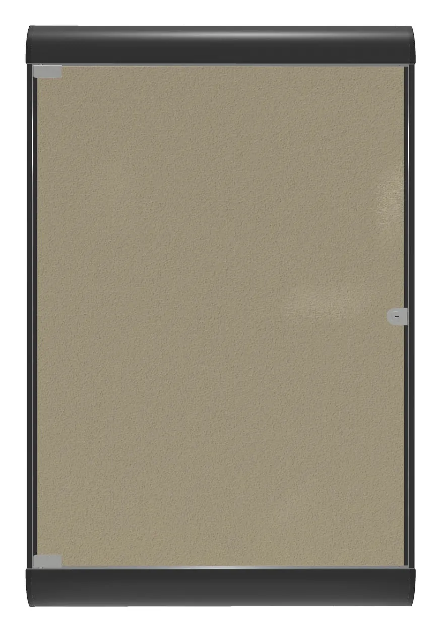 Enclosed Bulletin Board with Vinyl Surface - 28