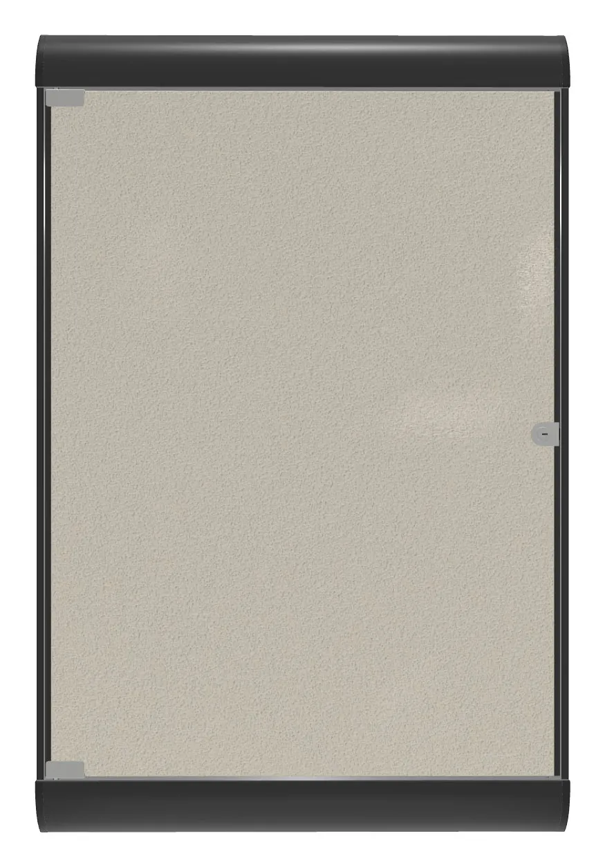 Enclosed Bulletin Board with Vinyl Surface - 28