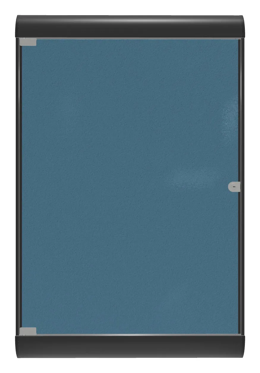 Enclosed Bulletin Board with Vinyl Surface - 28