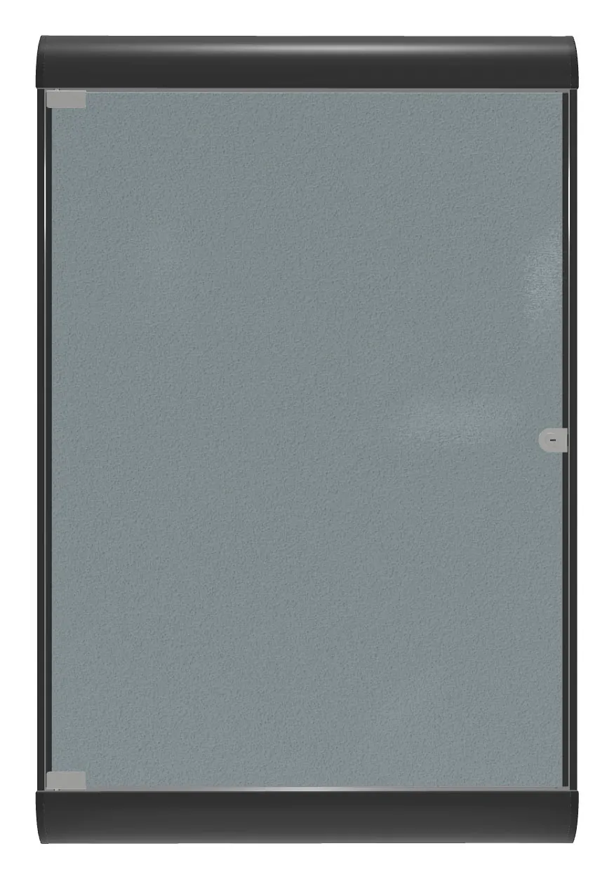 Enclosed Bulletin Board with Vinyl Surface - 28