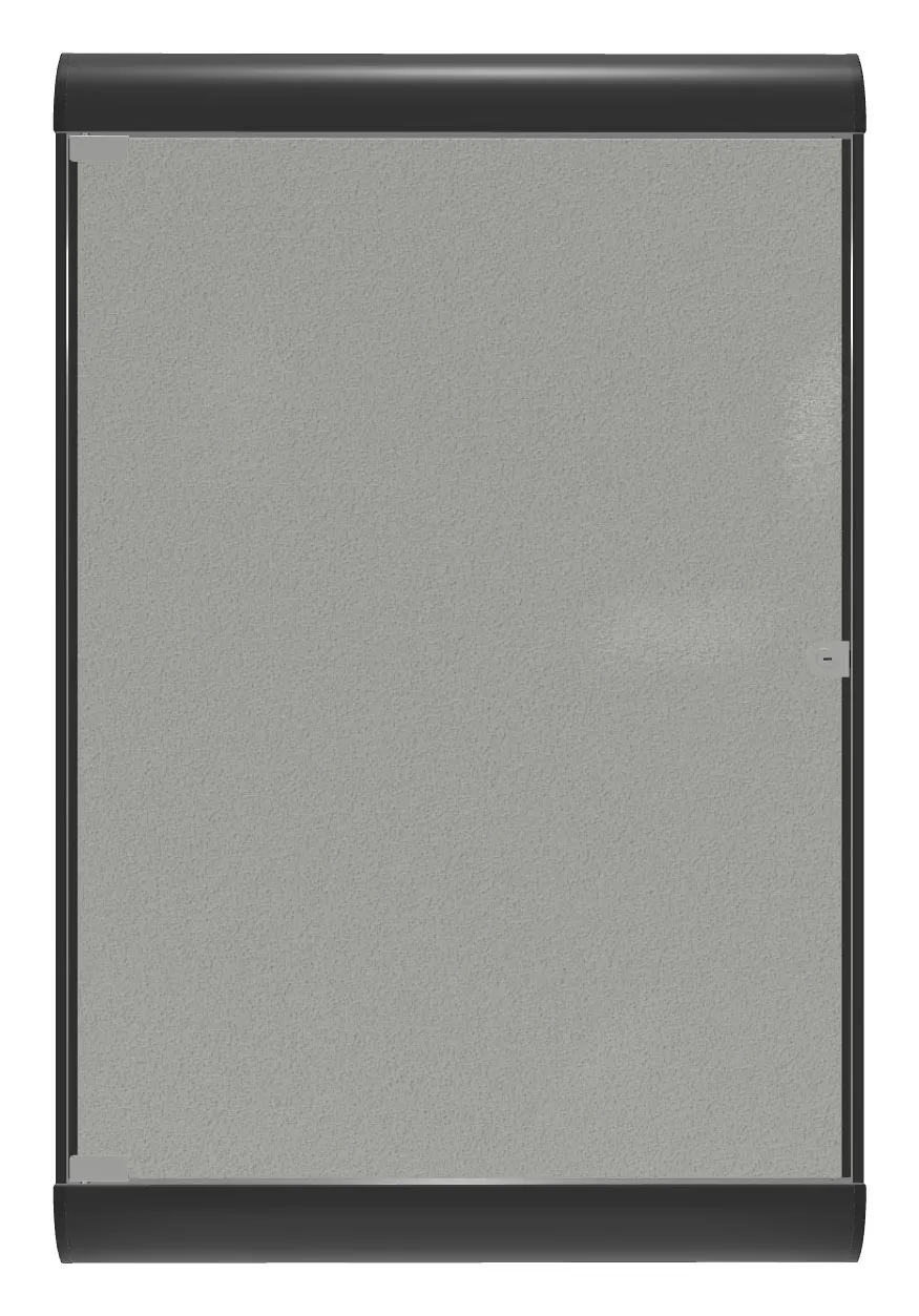 Enclosed Bulletin Board with Vinyl Surface - 28