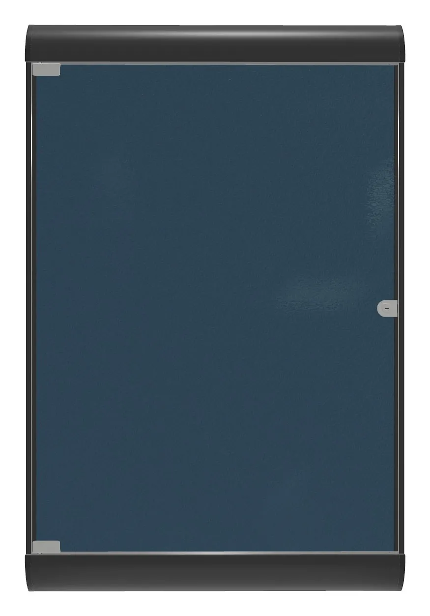 Enclosed Bulletin Board with Vinyl Surface - 28