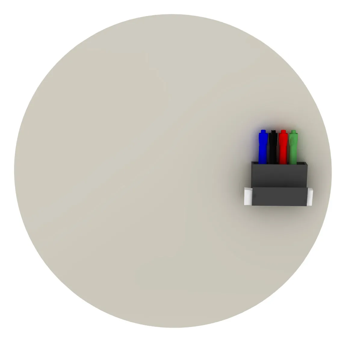 Round Magnetic Glass Whiteboard - 24