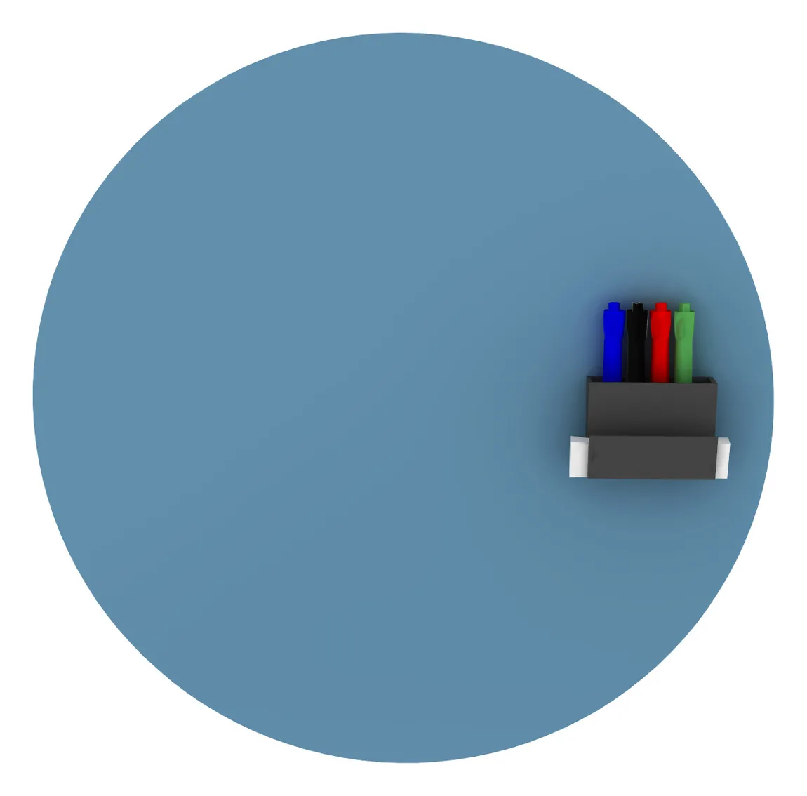 Round Magnetic Glass Whiteboard - 24