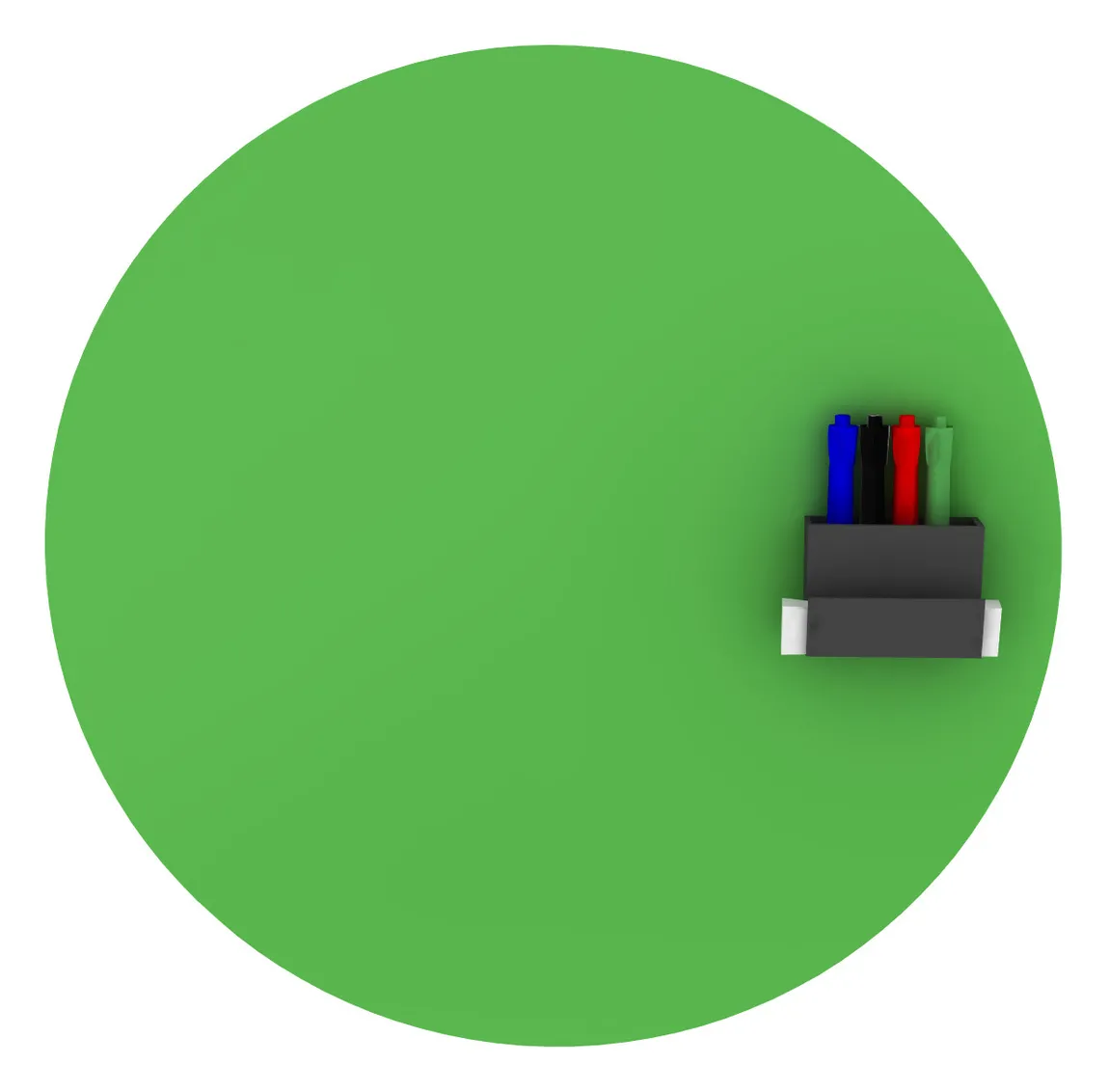 Round Magnetic Glass Whiteboard - 24