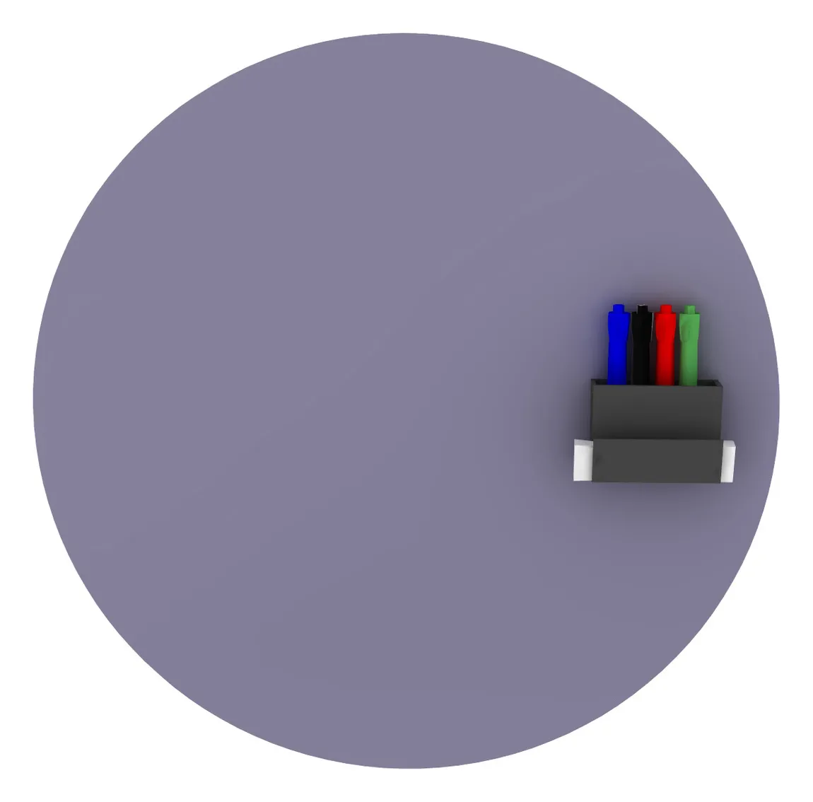 Round Magnetic Glass Whiteboard - 24