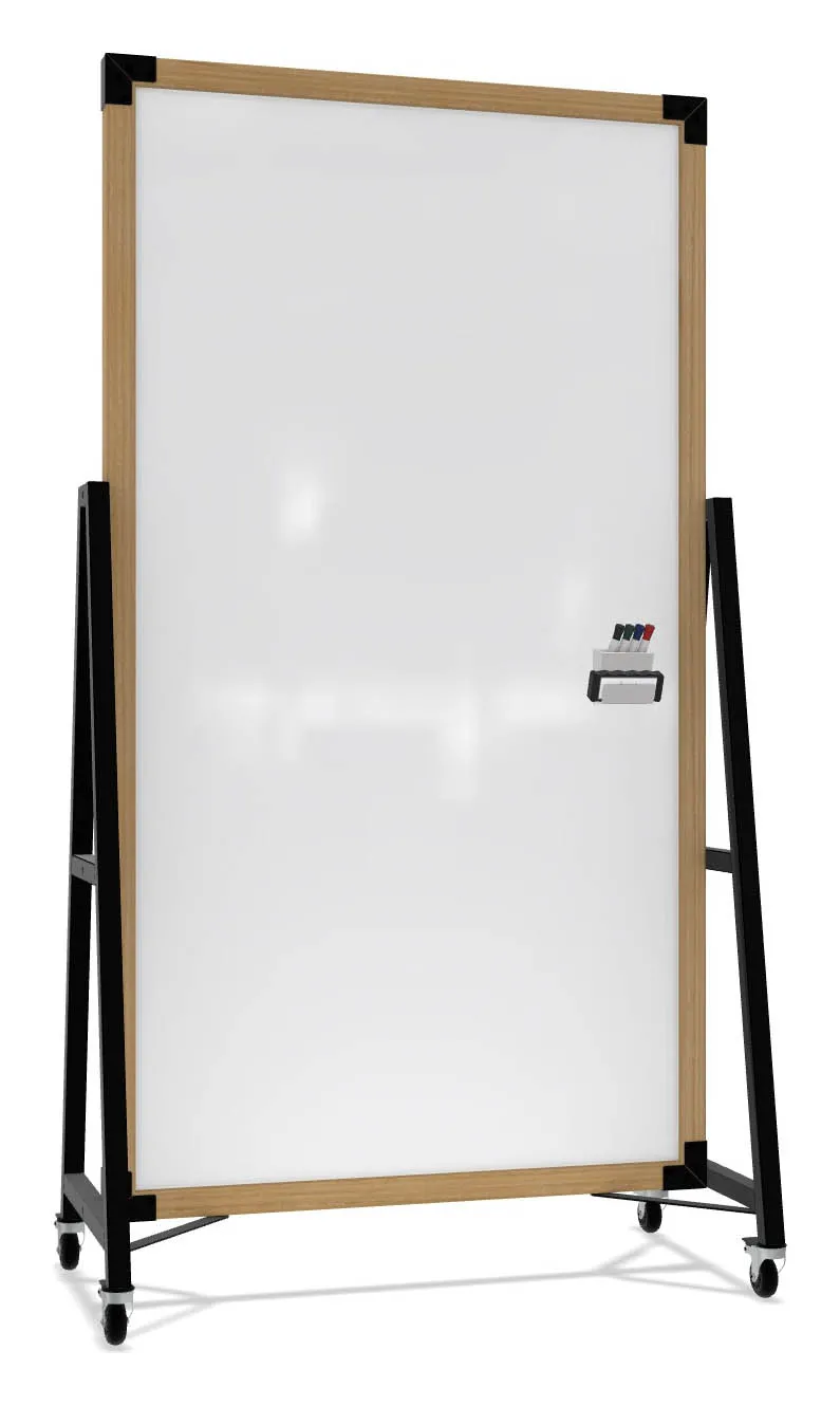 Mobile Glass Dry Erase Board