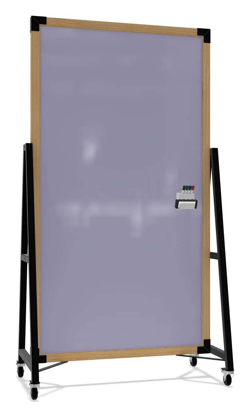 Mobile Glass Dry Erase Board