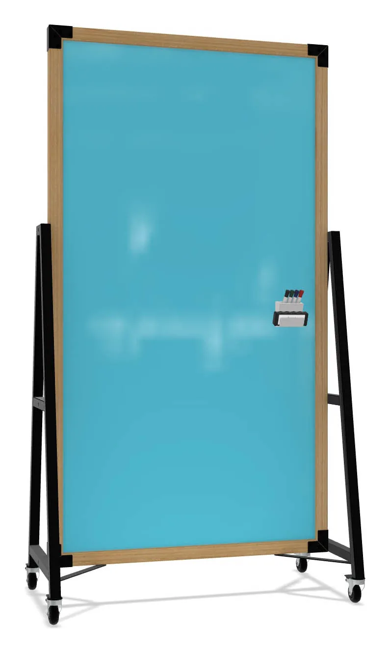 Mobile Glass Dry Erase Board