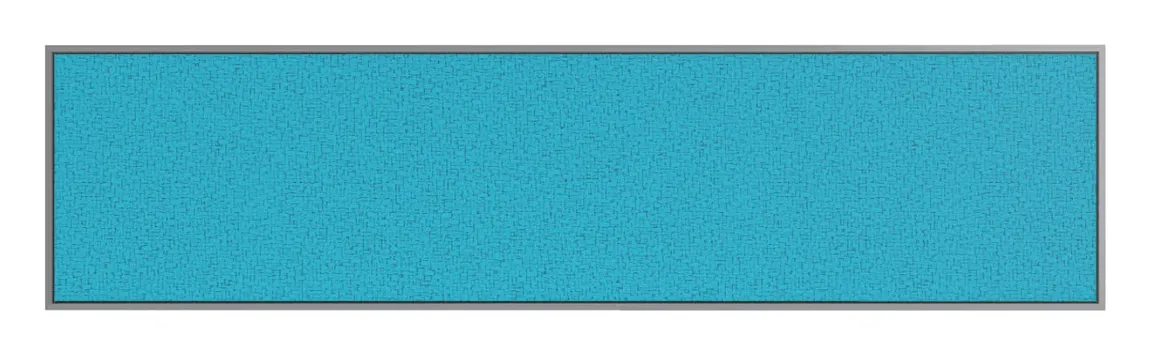 Fabric Bulletin Board with Silver Frame - 36