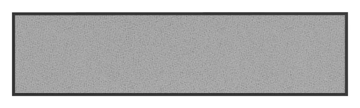 Fabric Bulletin Board with Black Frame - 48