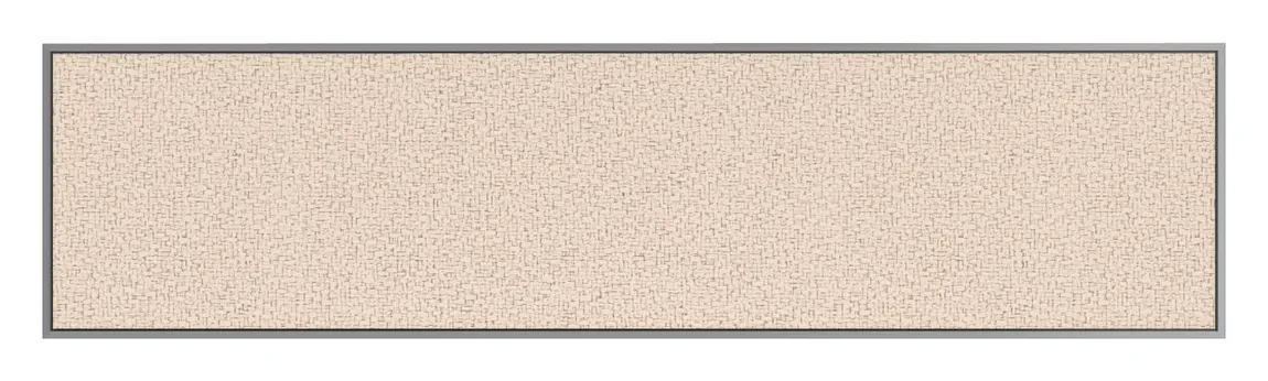 Fabric Bulletin Board with Silver Frame - 48