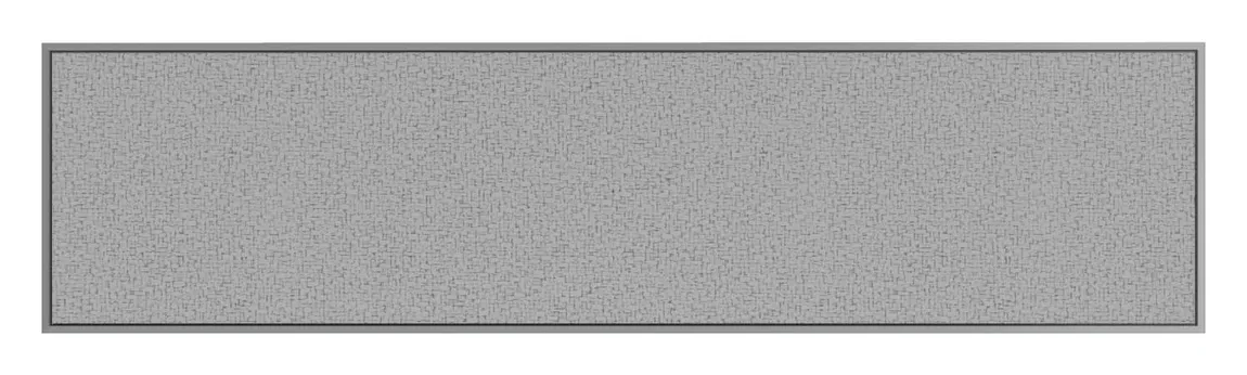 Fabric Bulletin Board with Silver Frame - 48