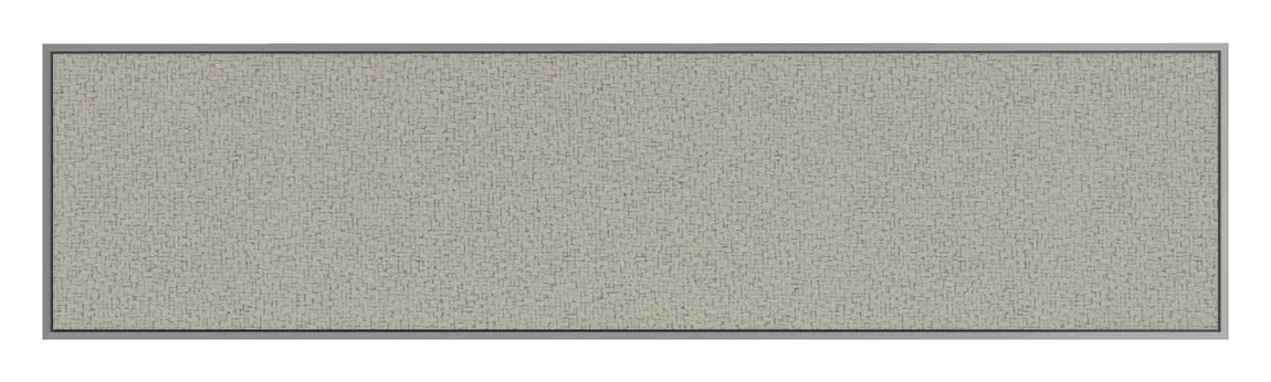 Fabric Bulletin Board with Silver Frame - 48