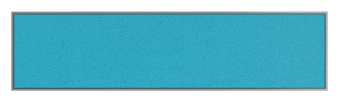 Fabric Bulletin Board with Silver Frame - 48