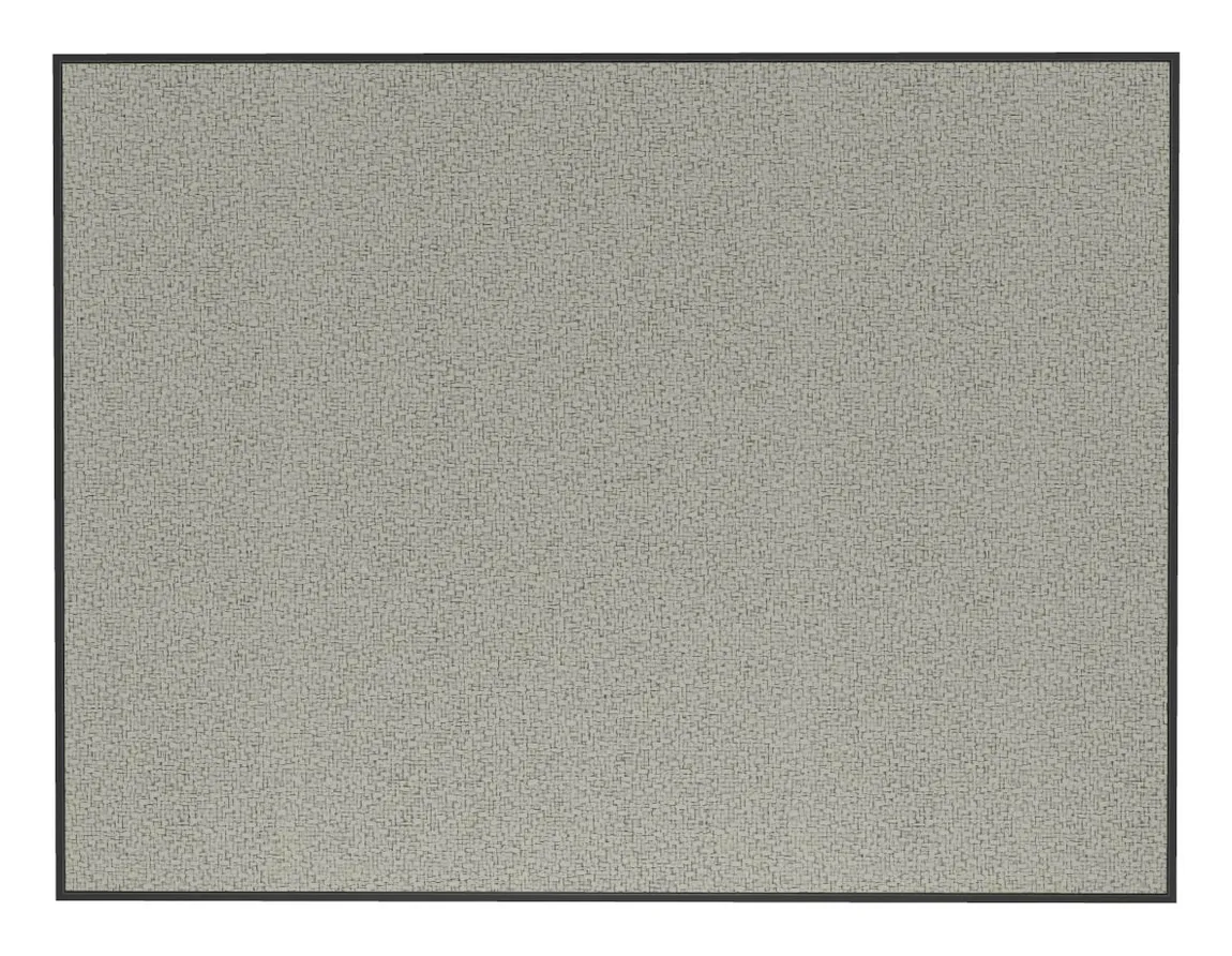 Fabric Bulletin Board with Black Frame - 36