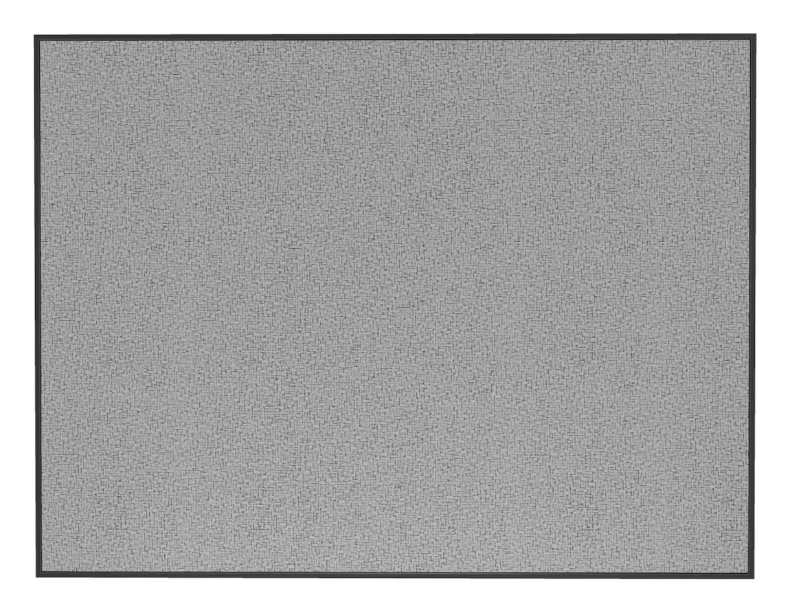 Fabric Bulletin Board with Black Frame - 36