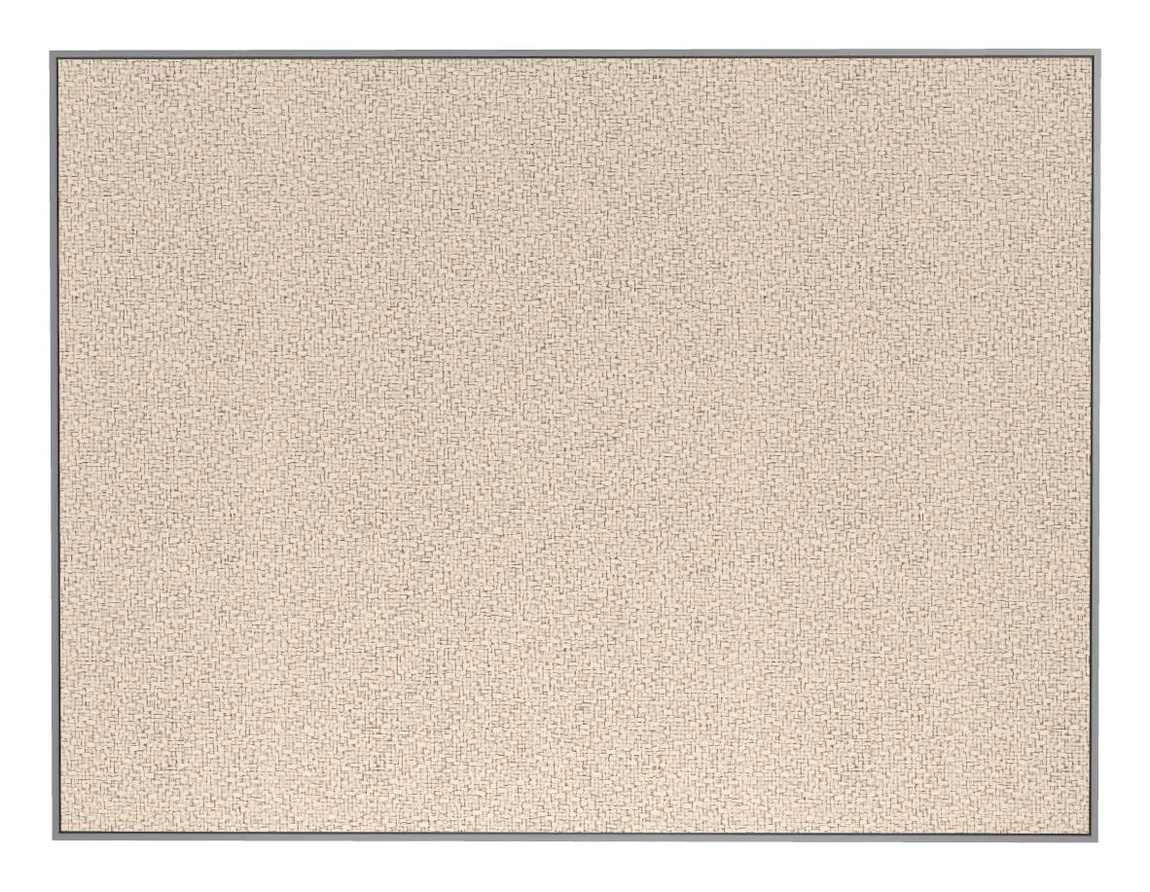 Fabric Bulletin Board with Silver Frame - 36