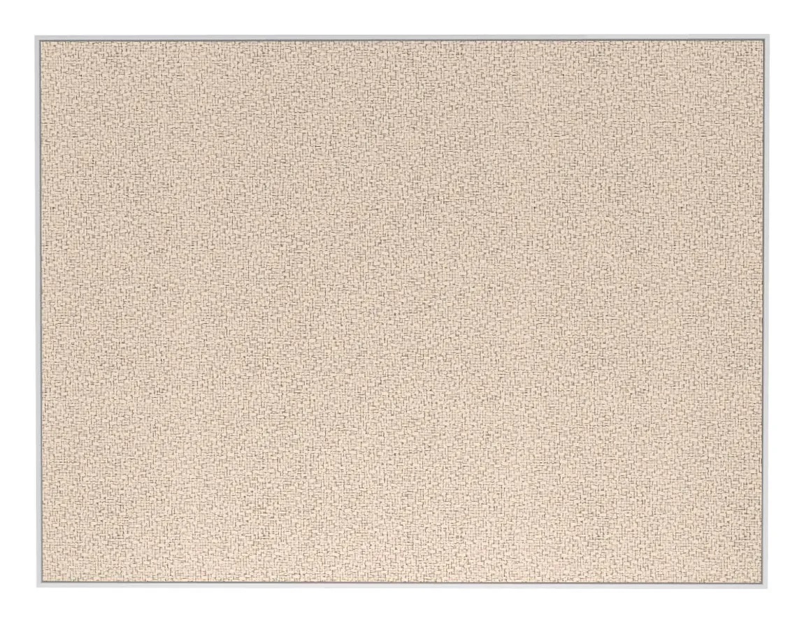 Fabric Bulletin Board with White Frame - 36