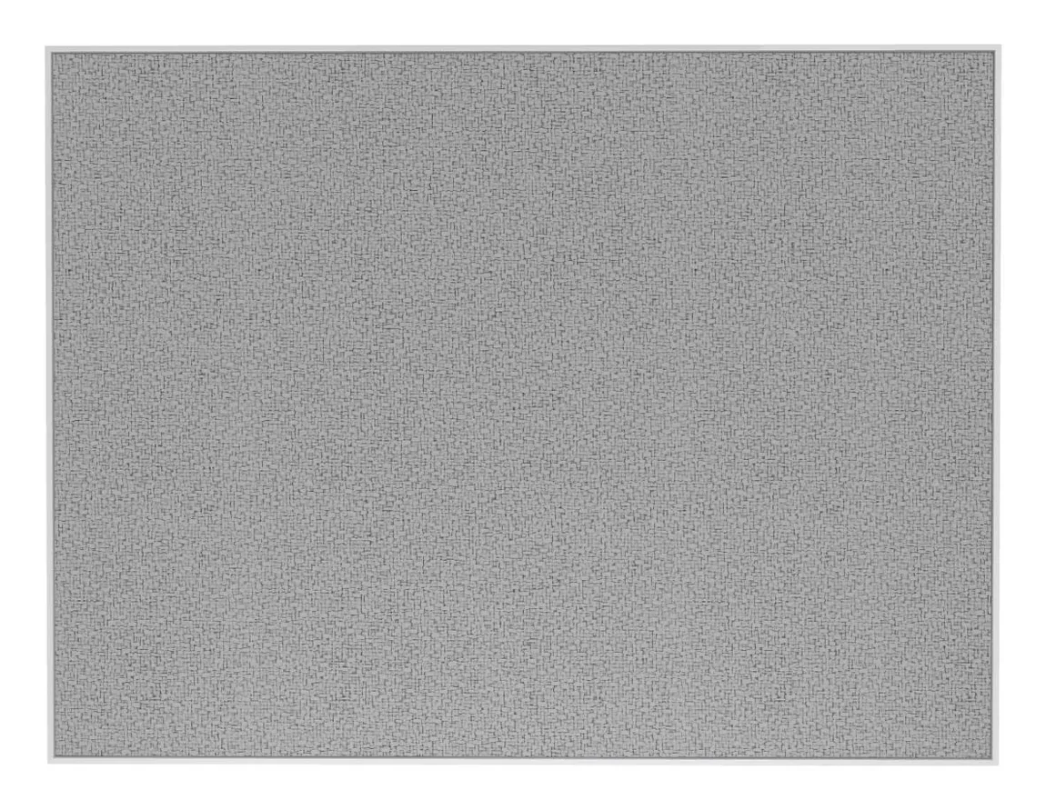 Fabric Bulletin Board with White Frame - 36