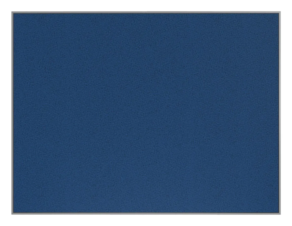 Fabric Bulletin Board with Silver Frame - 48