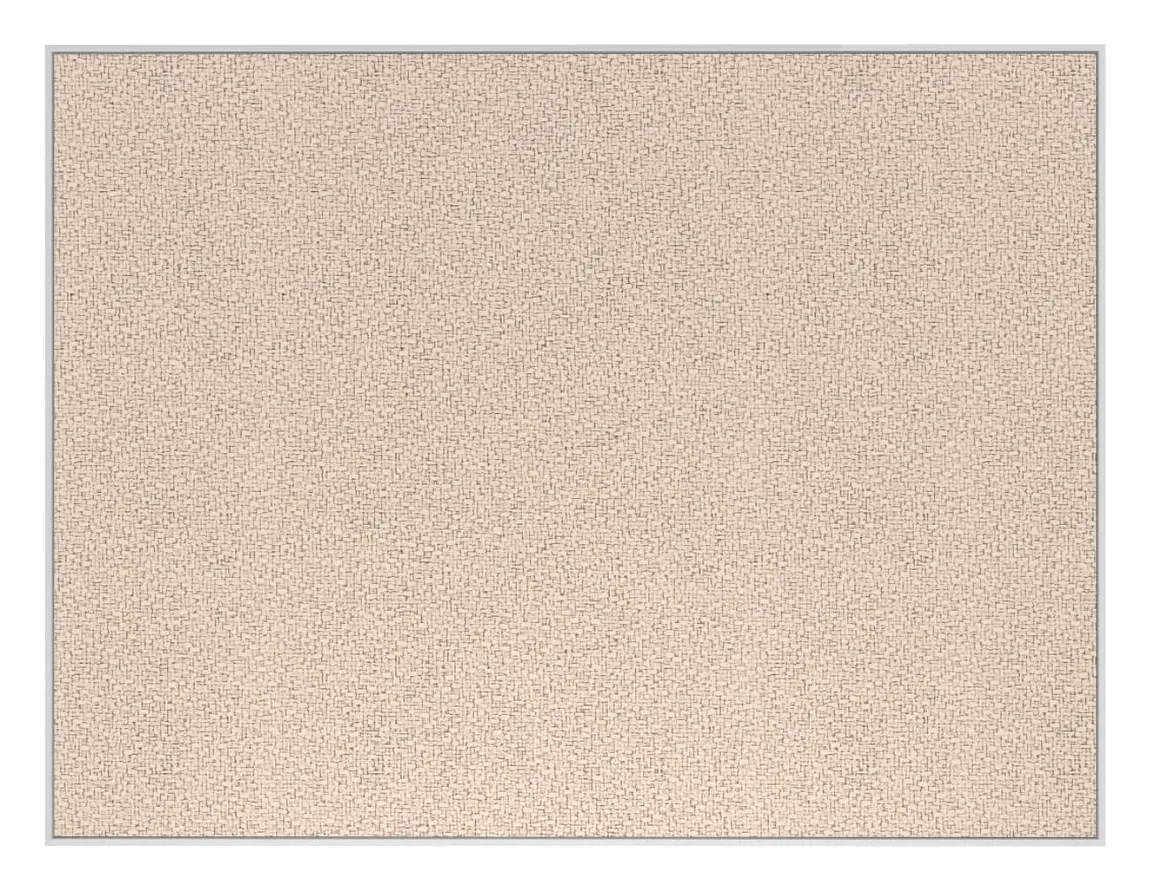 Fabric Bulletin Board with White Frame - 48