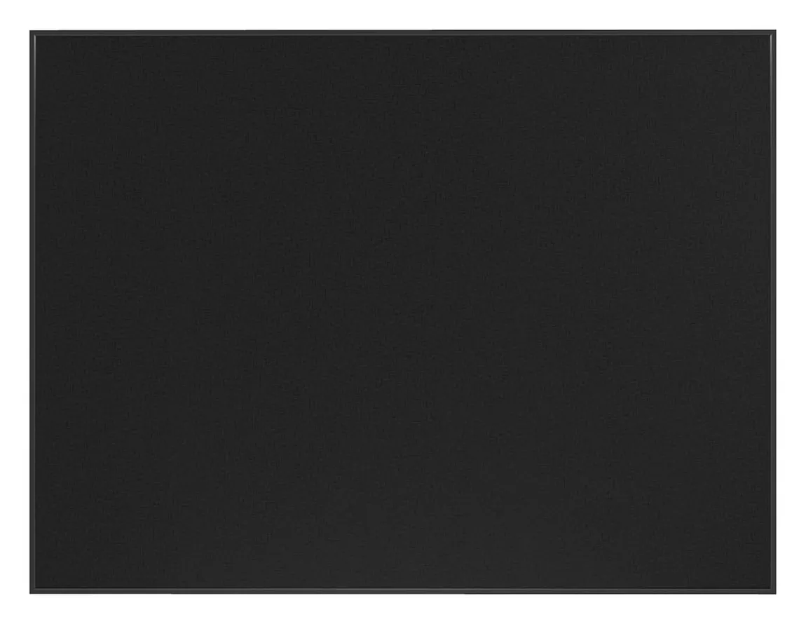 Fabric Bulletin Board with Black Frame - 60