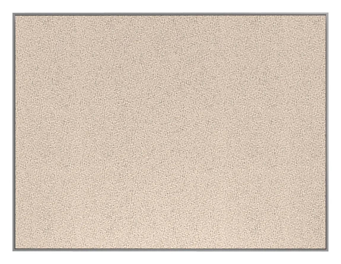 Fabric Bulletin Board with Silver Frame - 60