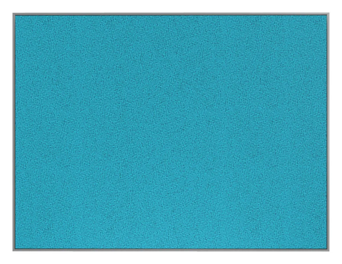 Fabric Bulletin Board with Silver Frame - 60