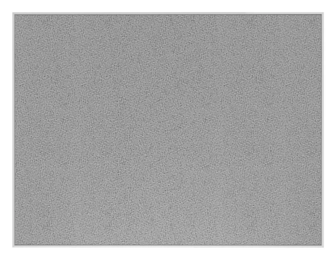 Fabric Bulletin Board with White Frame - 60
