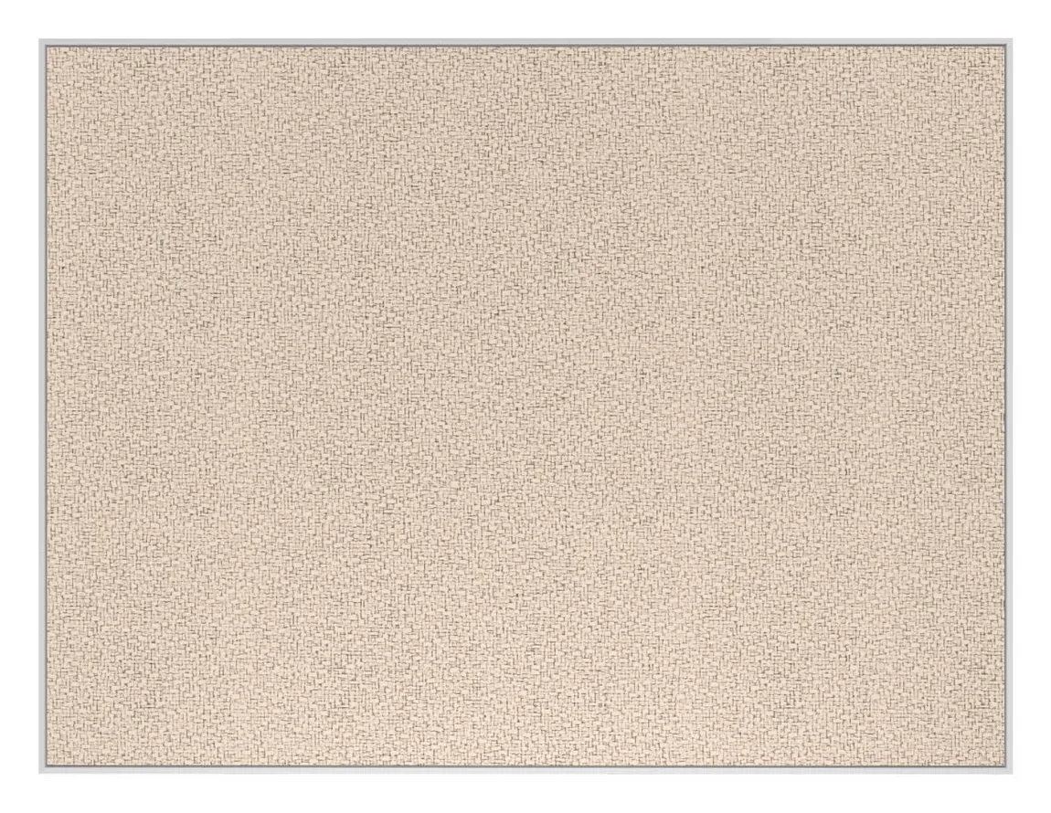 Fabric Bulletin Board with White Frame - 60