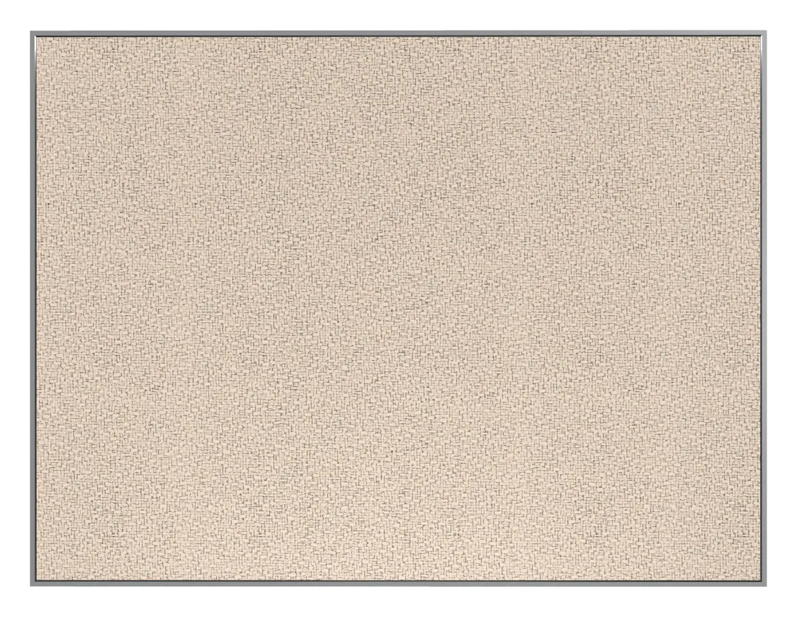 Fabric Bulletin Board with Silver Frame - 60