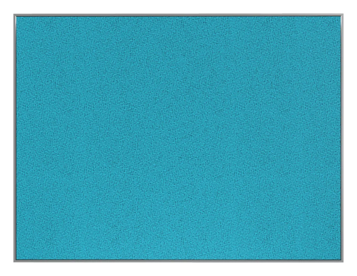Fabric Bulletin Board with Silver Frame - 60