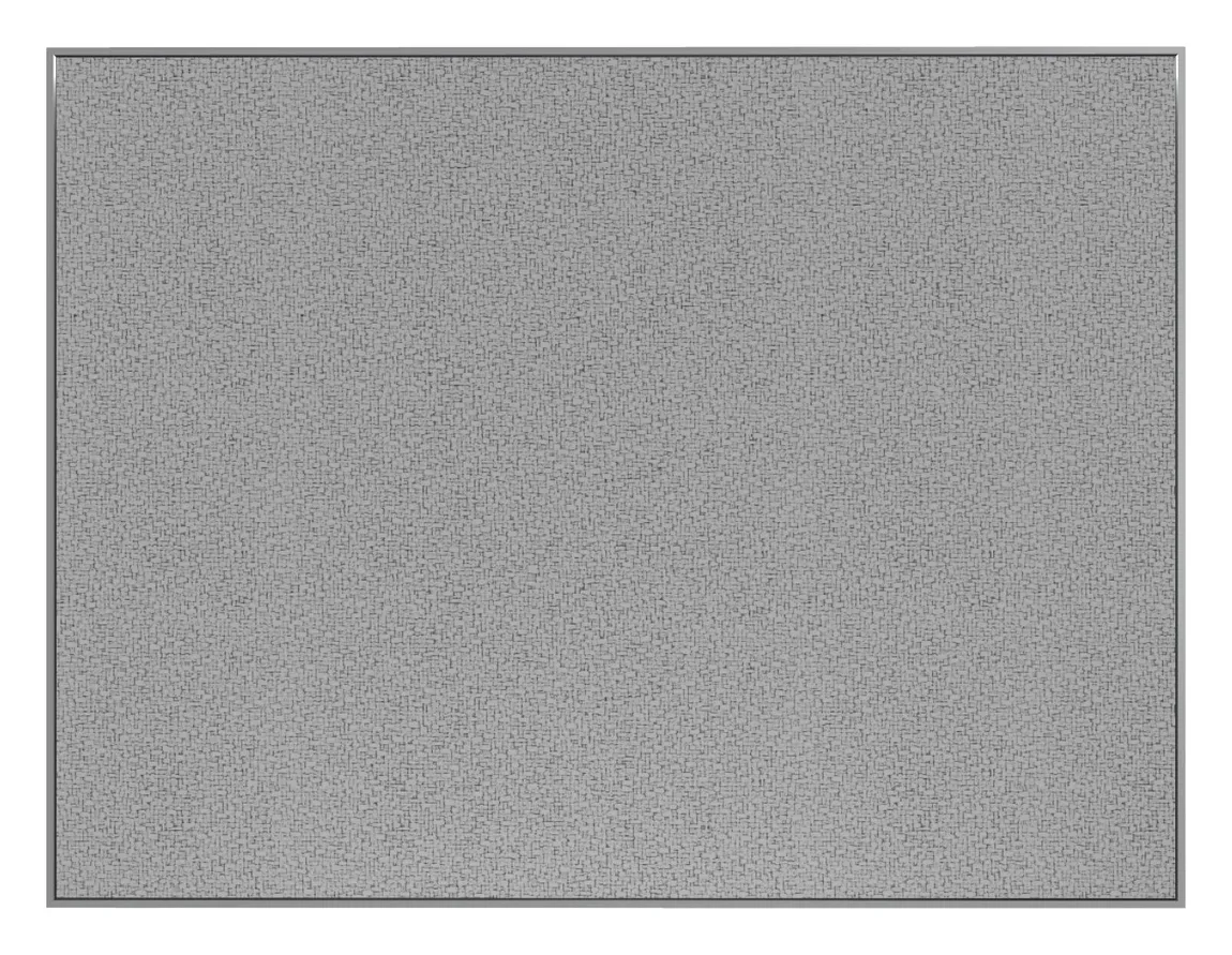 Fabric Bulletin Board with Silver Frame - 60