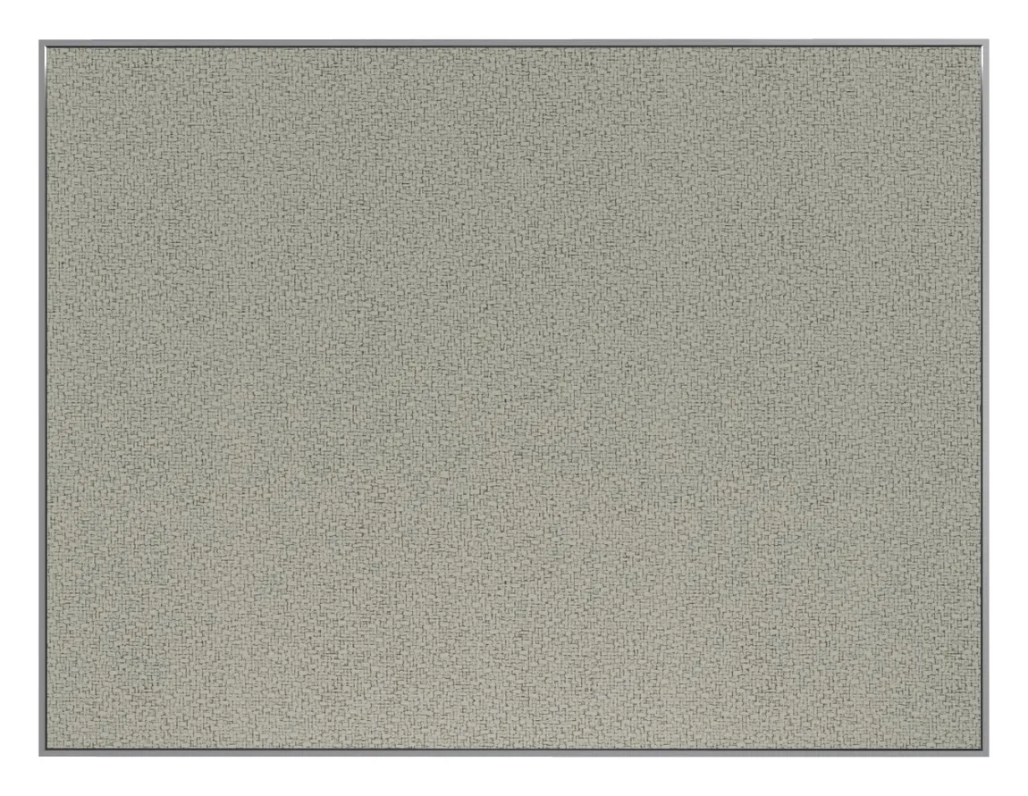 Fabric Bulletin Board with Silver Frame - 60