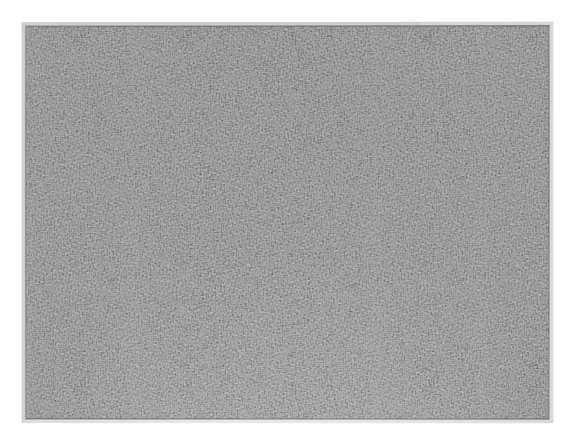 Fabric Bulletin Board with White Frame - 60