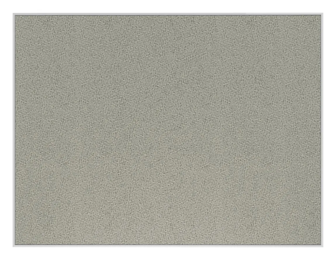 Fabric Bulletin Board with White Frame - 60