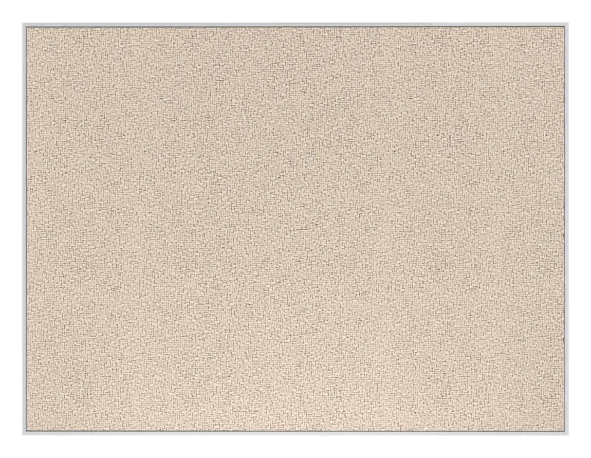 Fabric Bulletin Board with White Frame - 60