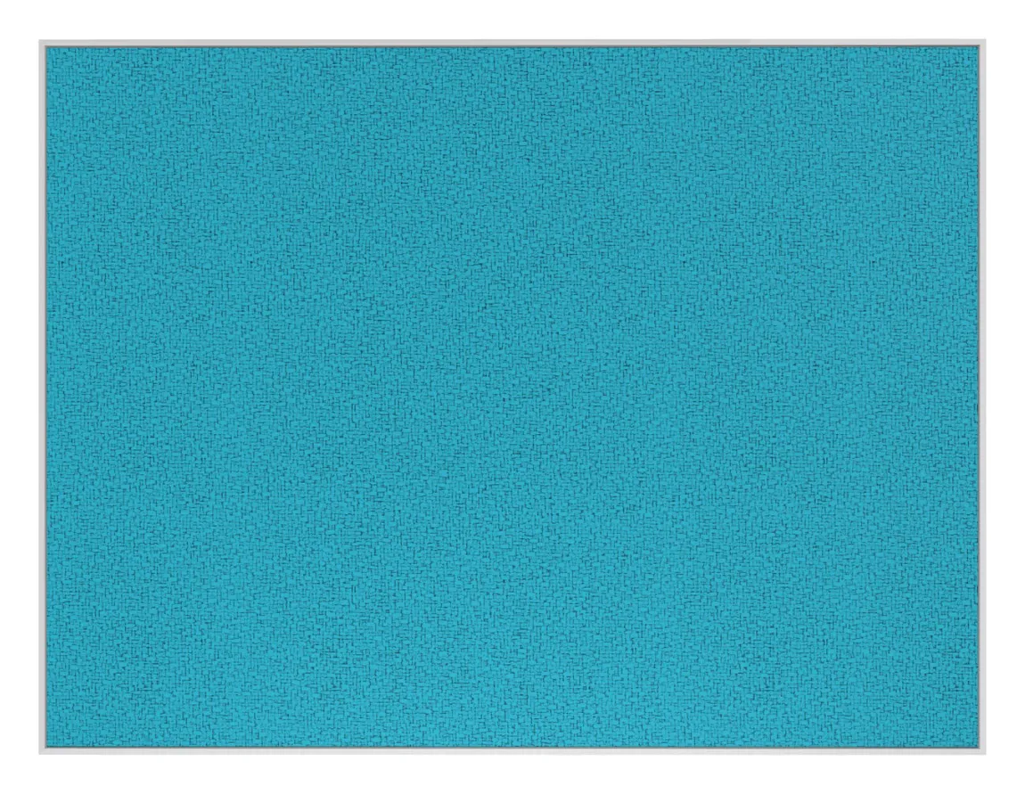 Fabric Bulletin Board with White Frame - 60