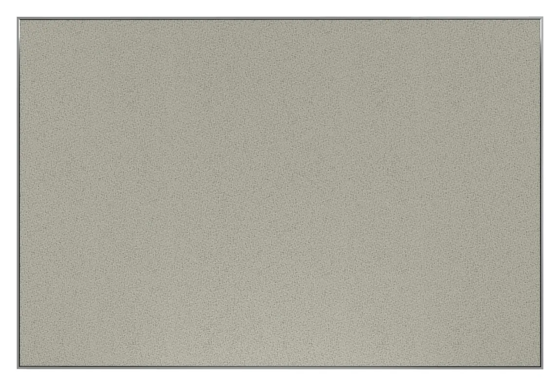 Fabric Bulletin Board with Silver Frame - 72