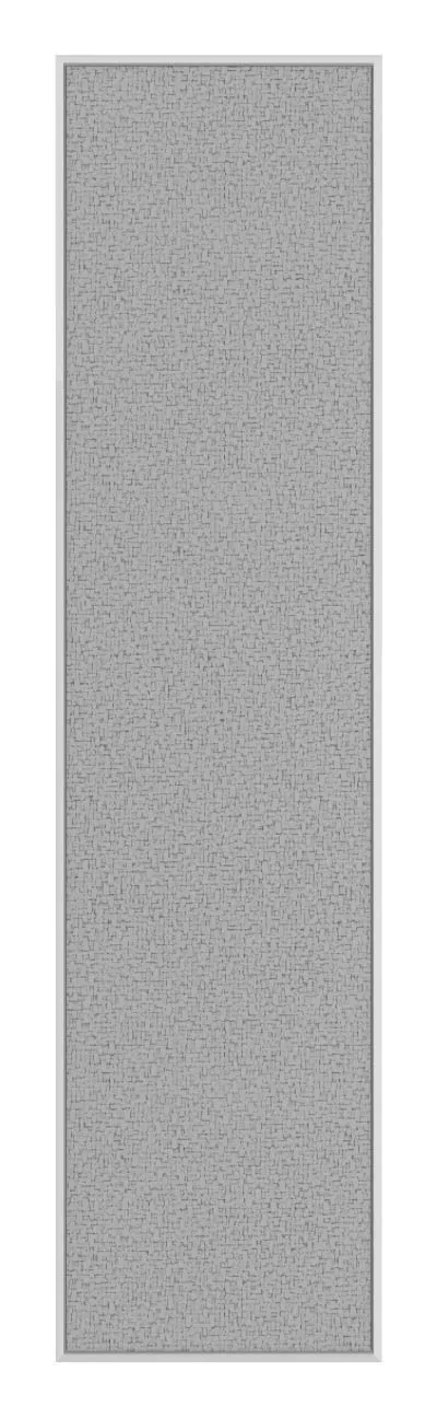 Fabric Bulletin Board with White Frame - 12