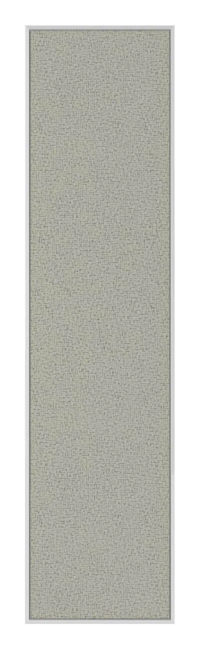 Fabric Bulletin Board with White Frame - 12