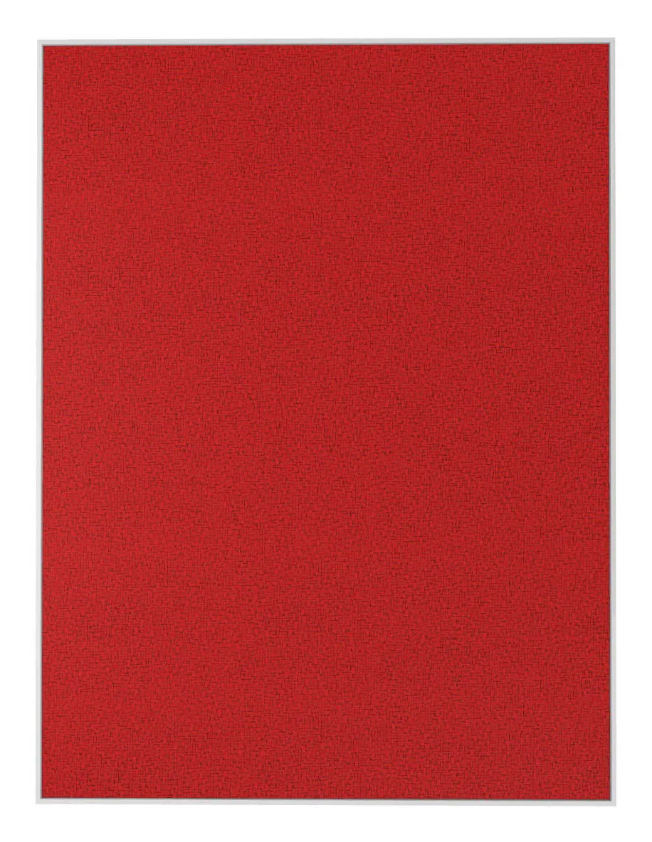 Fabric Bulletin Board with White Frame - 24