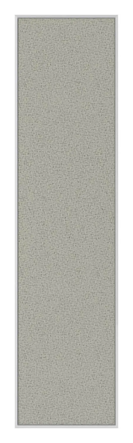 Fabric Bulletin Board with White Frame - 12