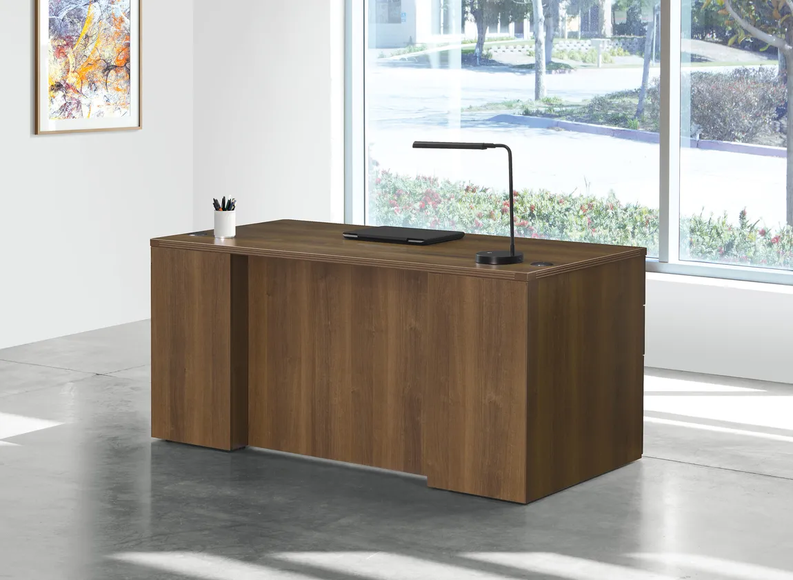 Rectangular Desk with Drawers