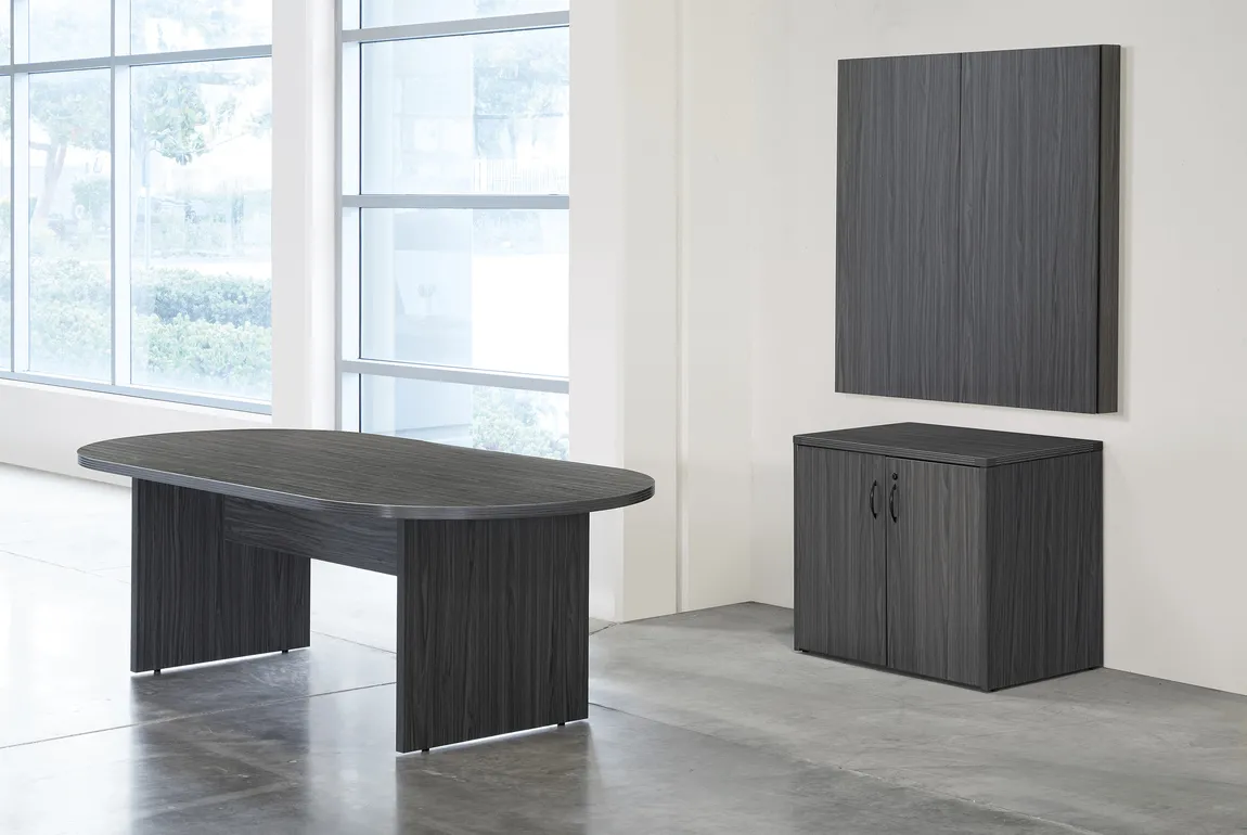 Conference Table with Storage and Whiteboard